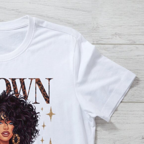 Brown Beauty Sublimation Tee, Retro Juneteenth Shirt, Black Lives Matter Tee - Picture 3 of 4